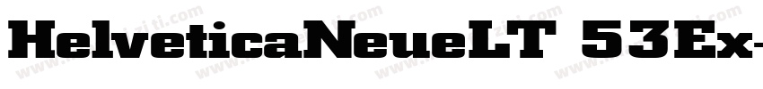 HelveticaNeueLT 53Ex字体转换